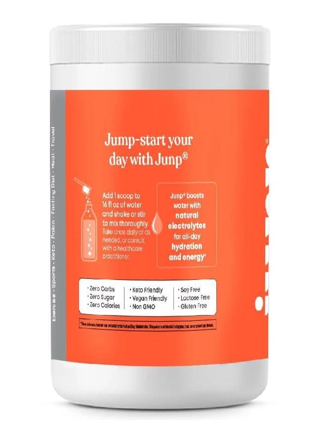 JUNP Hydration Electrolyte Powder Electrolytes Drink Mix Hydration Mix Sugar Free Gluten Free 0 Calories 0 Carbs Keto Friendly NON GMO Kosher 90 Servings.(Peach)