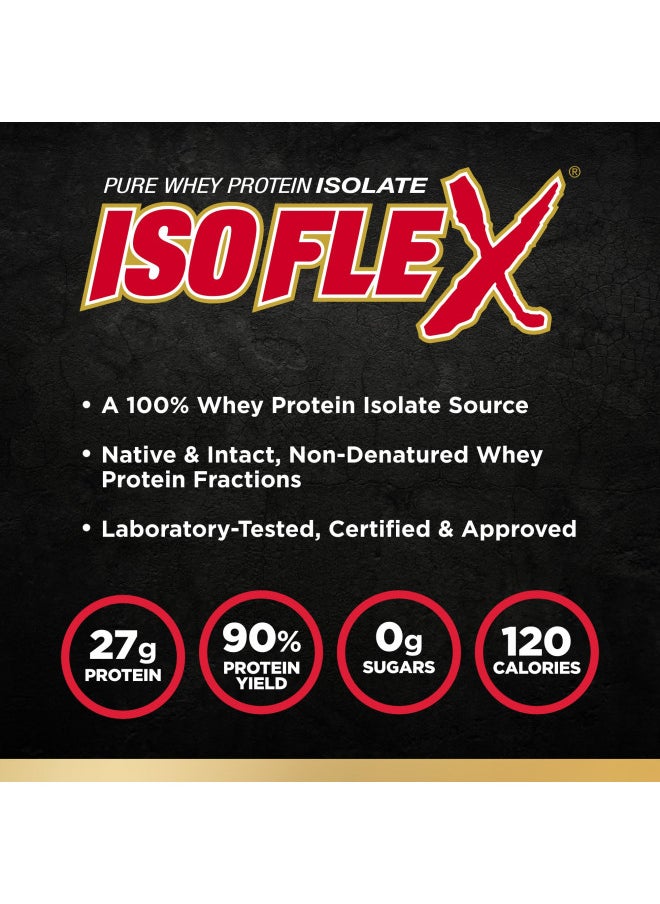 ALLMAX Nutrition - ISOFLEX Whey Protein Powder, Whey Protein Isolate, 27g Protein, Caramel Macchiato, 2 Pound