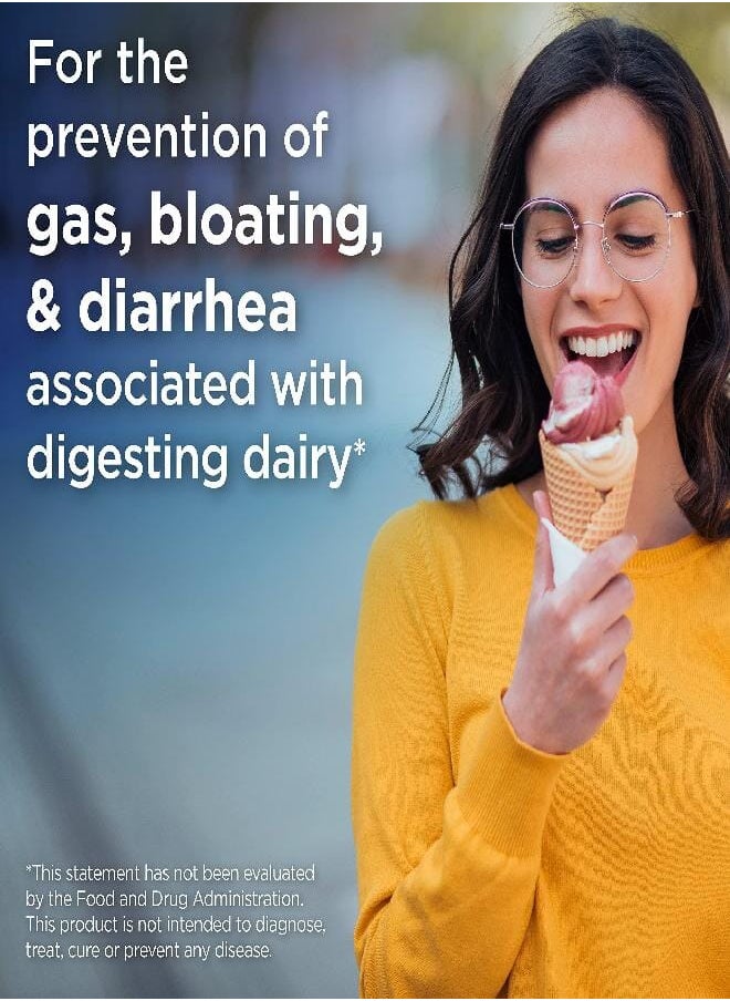 Lactaid Fast Act Lactose Intolerance Caplets with Lactase Enzyme to Prevent Gas Bloating & Diarrhea Due to Digesting Dairy Ideal for Travel & On The Go 96 Travel pks of 1 ct