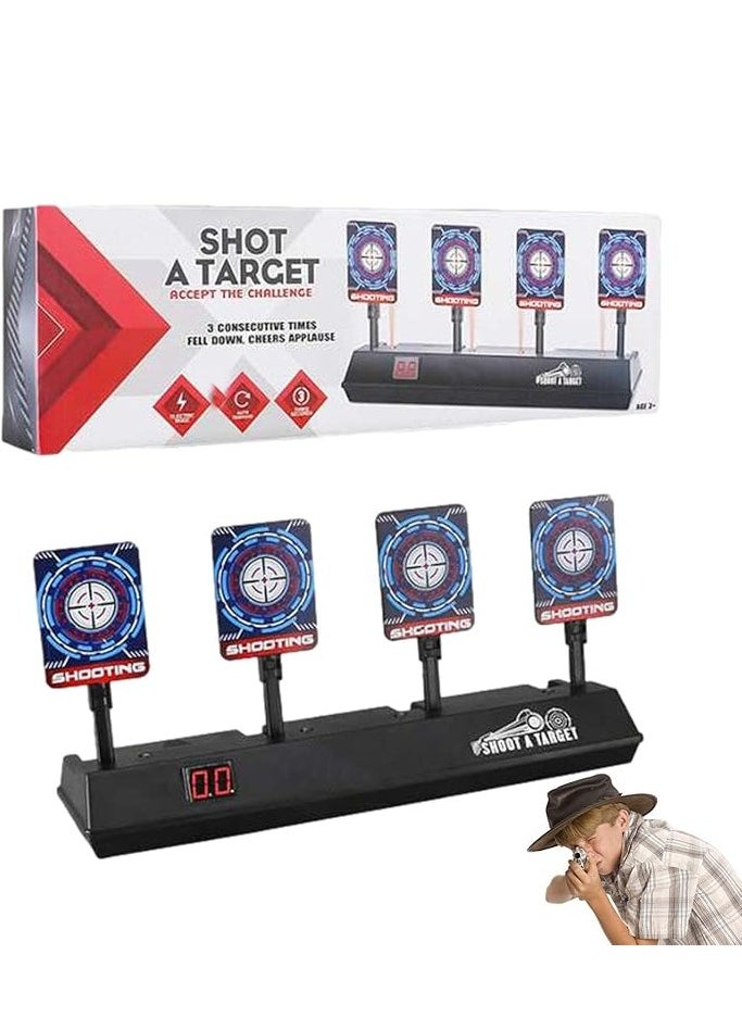 Digital Targets Targets For Practice - 4 Targets For Practice, Electronics Target Auto Reset, Digital Scoring Target Toys With Light and Sound