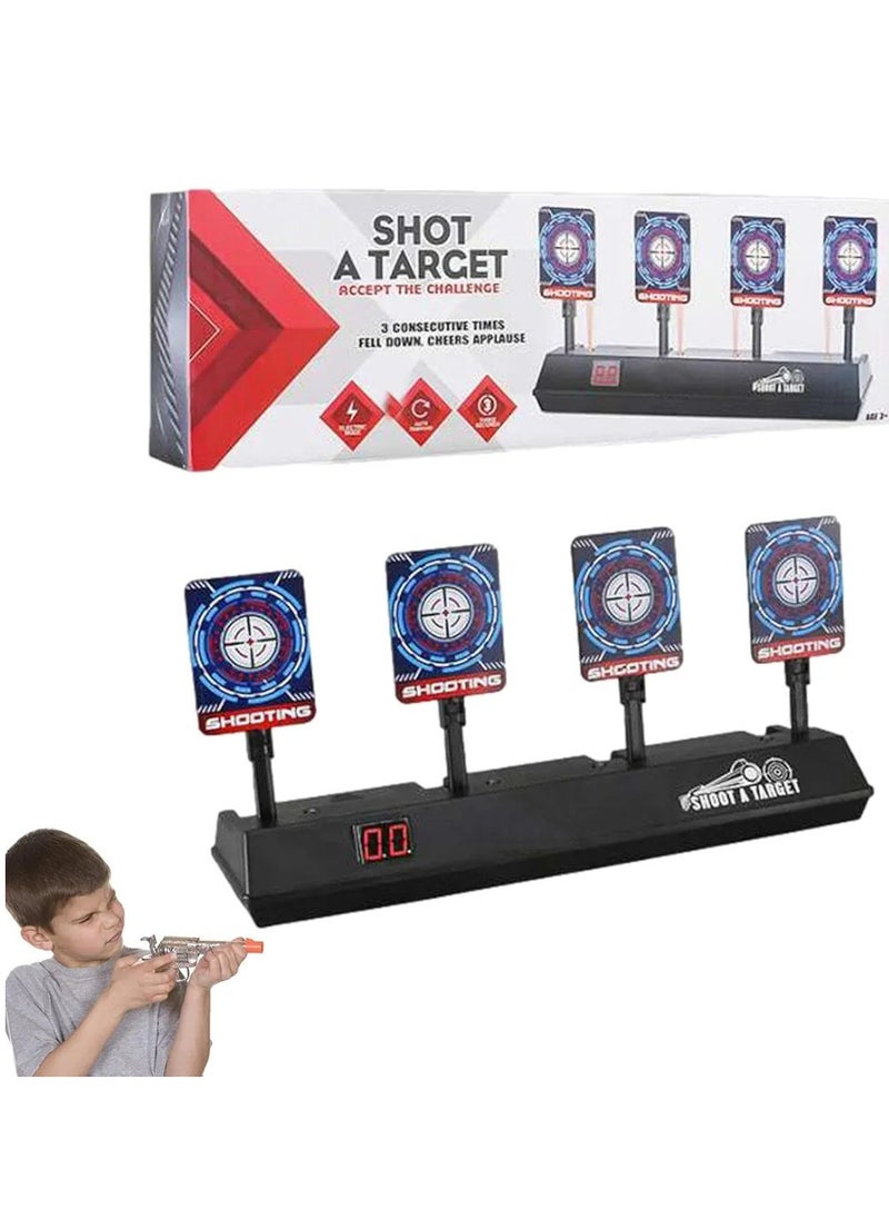 Digital Targets Targets For Practice - 4 Targets For Practice, Electronics Target Auto Reset, Digital Scoring Target Toys With Light and Sound