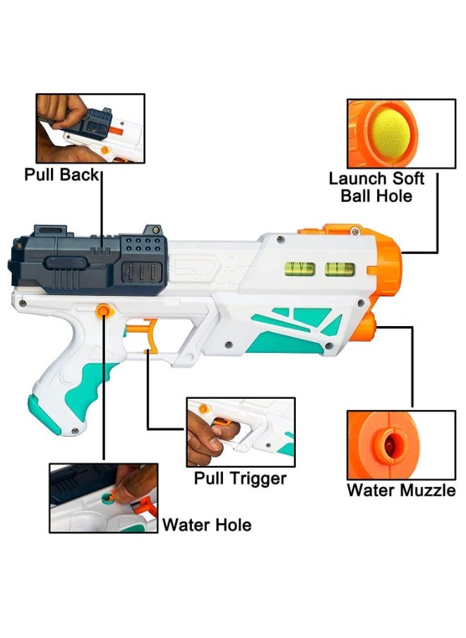 3-in-1 Bowling & Water Shooting Elite Toy Set | Soft Foam Balls, Bowling Pins & Magic Blaster Water Spray Gun for Kids Ages 3+