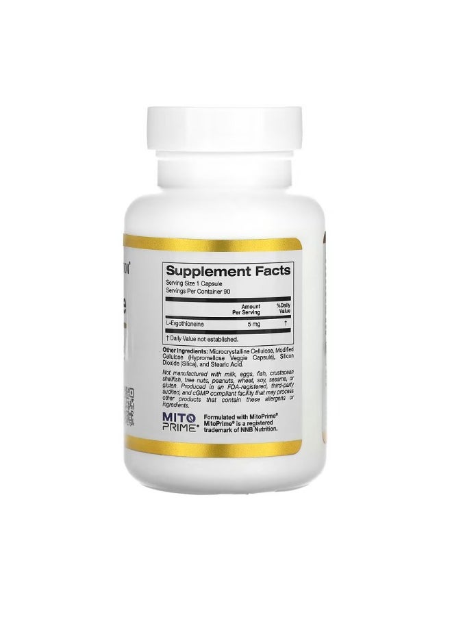 Ergothioneine 5 mg 90 Veggie Capsules