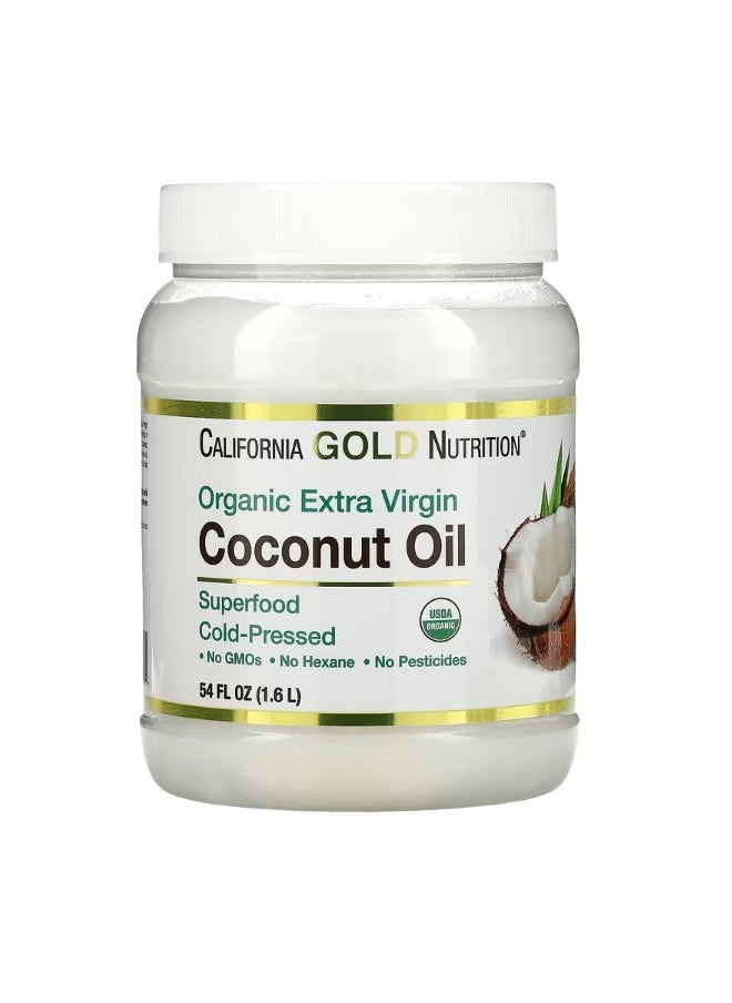 Cold Pressed Organic Virgin Coconut Oil 54 fl oz 1.6 L