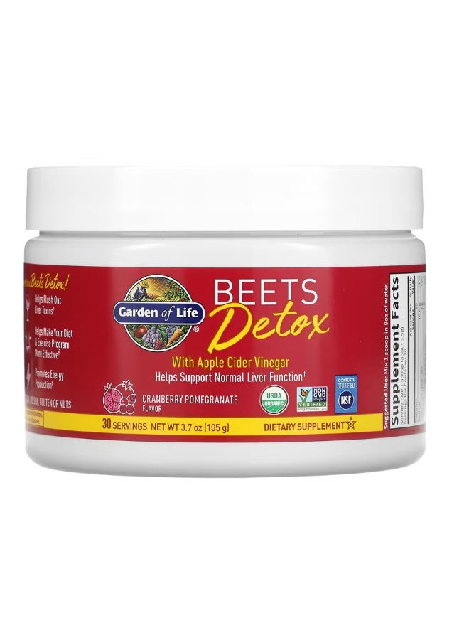 Beets Detox with Apple Cider Vinegar Cranberry Pomegranate 3.7 oz 105 g