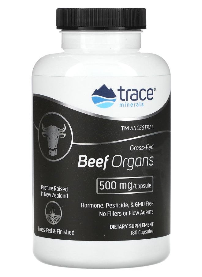 TM Ancestral GrassFed Beef Organs 500 mg 180 Capsules