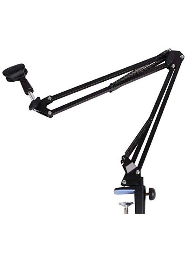 NB-35 Microphone Stand with Shock Mount – Sturdy Metal Base and Universal Cantilever Support for Desk Setup