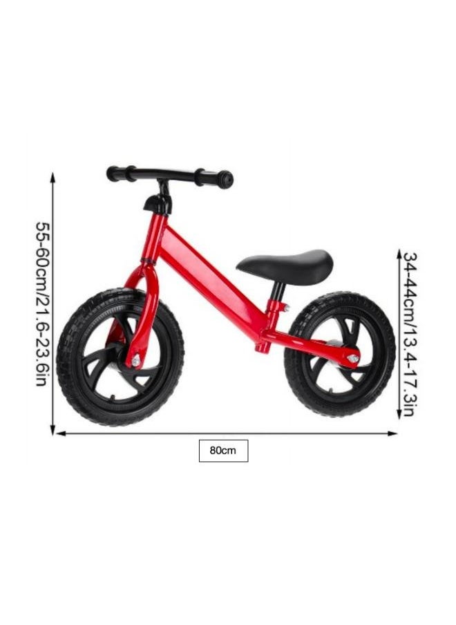 12inch Children‘s Balance-Bikes Kids Balance Bike No Pedal Bicycle Beginner Toddler Bike Steel Frame and Air-Free Tires for 2-5years Old