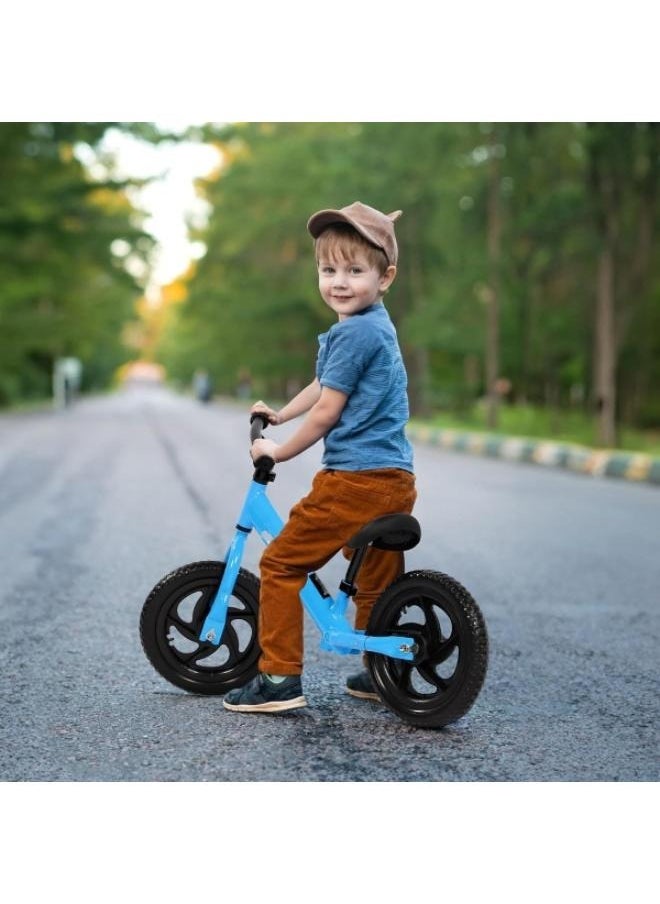 12inch Children‘s Balance-Bikes Kids Balance Bike No Pedal Bicycle Beginner Toddler Bike Steel Frame and Air-Free Tires for 2-5years Old