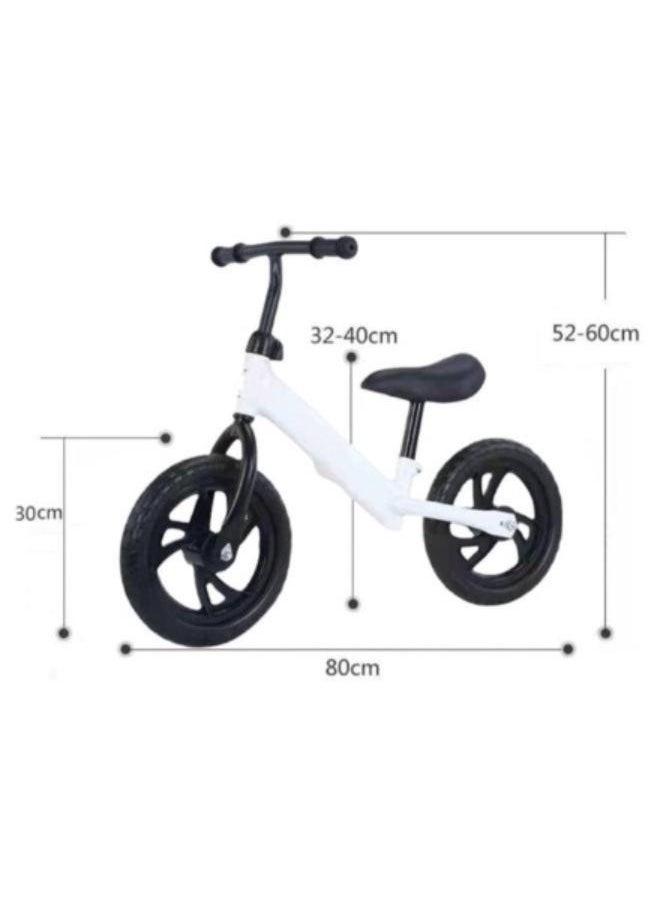 12inch Children‘s Balance-Bikes Kids Balance Bike No Pedal Bicycle Beginner Toddler Bike Steel Frame and Air-Free Tires for 2-5years Old