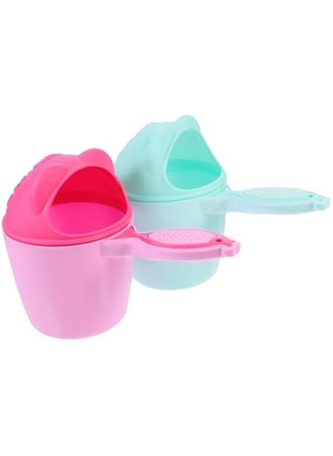 2pcs Bear Shampoo Cup Shower Water Ladle Bath Water Rinser Plastic Water Scoop Baby Shampoo Cup Shampoo Scoop Sprinkler Shampoo Rinser Bath Spoon Shampoo Rinse Cup Bath Rinse Cup