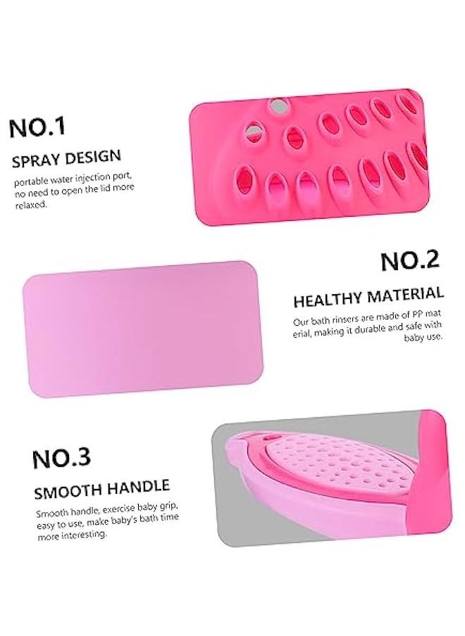 2pcs Bear Shampoo Cup Shower Water Ladle Bath Water Rinser Plastic Water Scoop Baby Shampoo Cup Shampoo Scoop Sprinkler Shampoo Rinser Bath Spoon Shampoo Rinse Cup Bath Rinse Cup