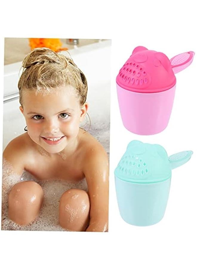 2pcs Bear Shampoo Cup Shower Water Ladle Bath Water Rinser Plastic Water Scoop Baby Shampoo Cup Shampoo Scoop Sprinkler Shampoo Rinser Bath Spoon Shampoo Rinse Cup Bath Rinse Cup