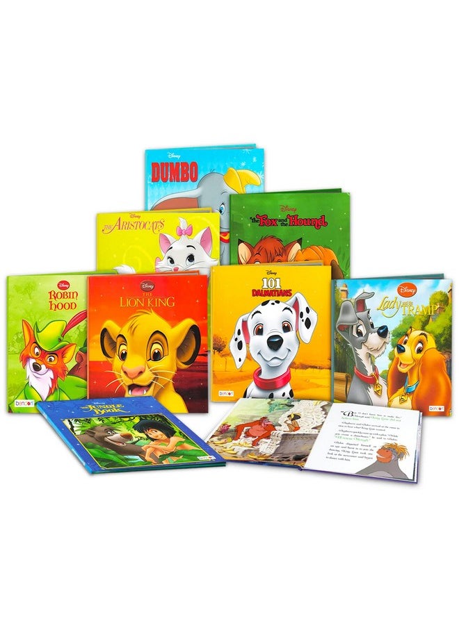 Disney Classic Storybook Collection For Toddlers Kids ~ 8 Disney Books Bundle Featuring Dumbo, Lion King, The Jungle Book, 101 Dalmatians And More | Disney Bedtime Book Stories Set