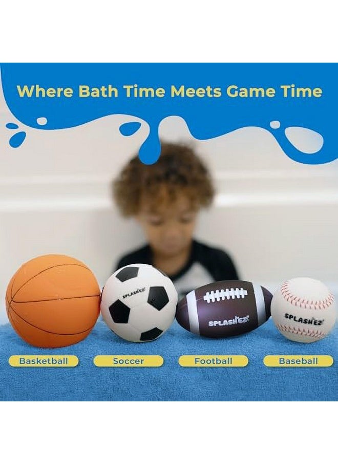 Mold Free Bath Toys For Babies & Toddlers, No Hole Bath Toys, Non Squirting Bath Toys No Mold For Tub, Beach, Pool, Bpa-Free, Safe, Fun Infant Baby Bath Toys No Holes 0 1-3 6 12 18 Months