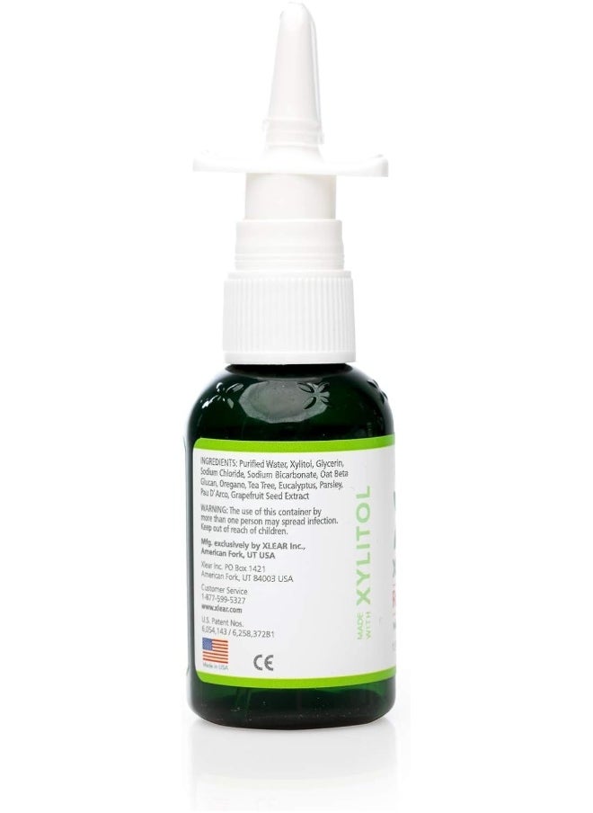 Rescue Nasal Spray Natural Saline Nasal Spray With Xylitol Oregano Tea Tree Fast Sinus Pressure