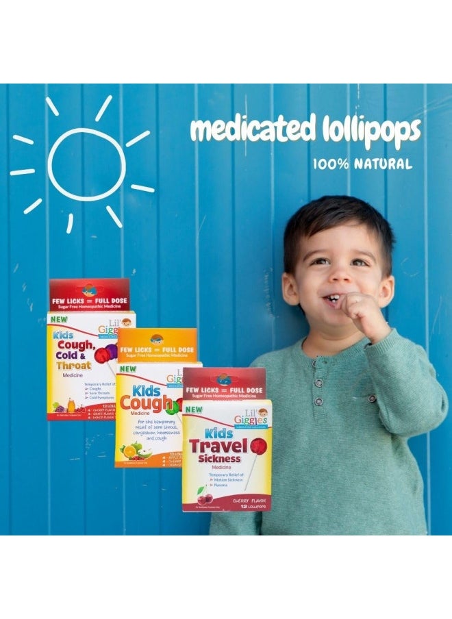 Lil Giggles Kid'S Cough Cold And Throat Medicated Lollipops