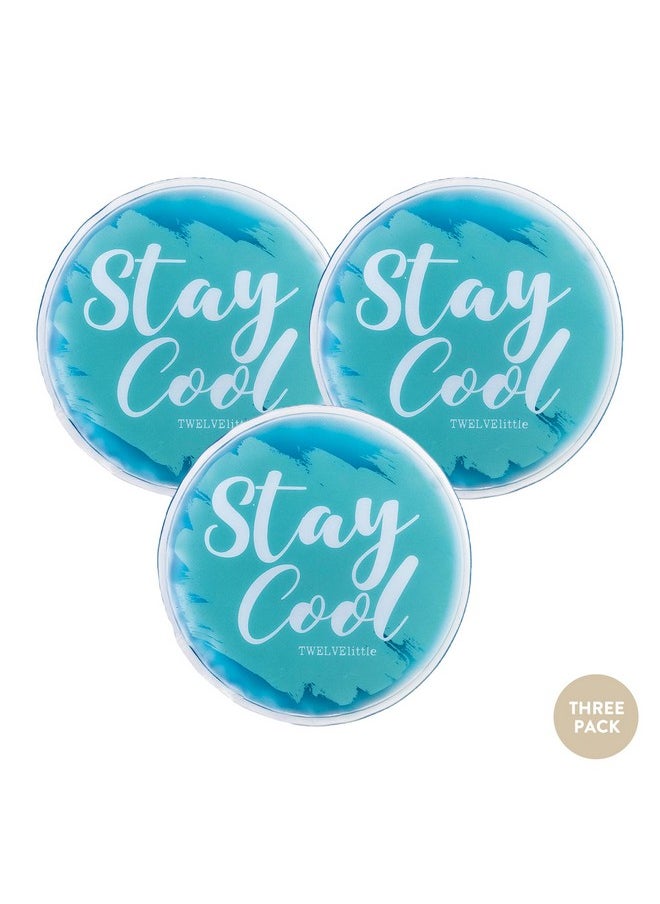 Stay Cool Ice Pack - Portable, Reusable Gel Ice Packs To Keep Bottles, Food Or Snacks Fresh, Reduce Swelling, Soothe Breastfeeding Engorgement - 3 Pack