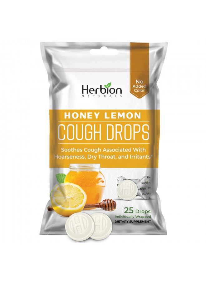 Cough Drops With Natural Honey Lemon Flavor Over 6 Years 25 Drops