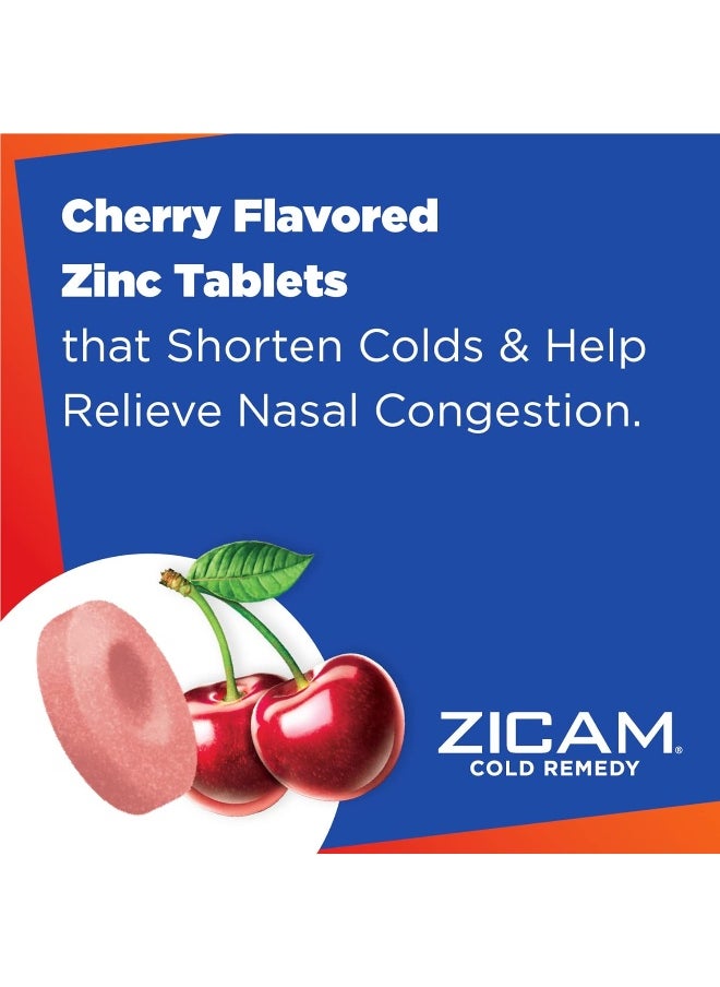 Zicam Cold Remedy Zinc Rapidmelts, Cherry Flavor, 18 Count (Pack of 1)