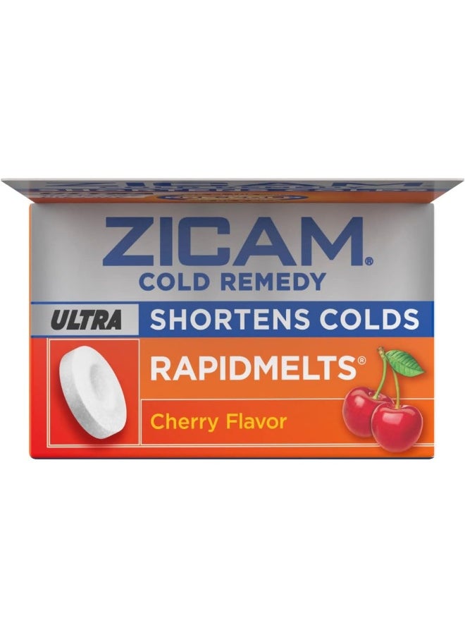 Zicam Cold Remedy Zinc Rapidmelts, Cherry Flavor, 18 Count (Pack of 1)