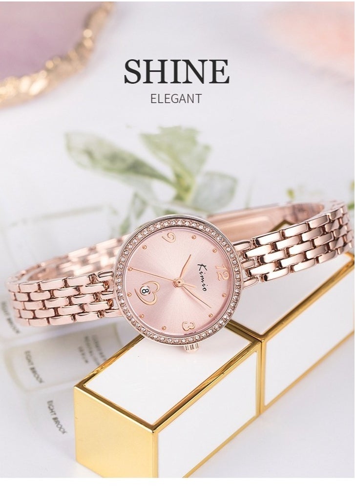 Ladies Fashionable Diamond Waterproof Quartz Watch