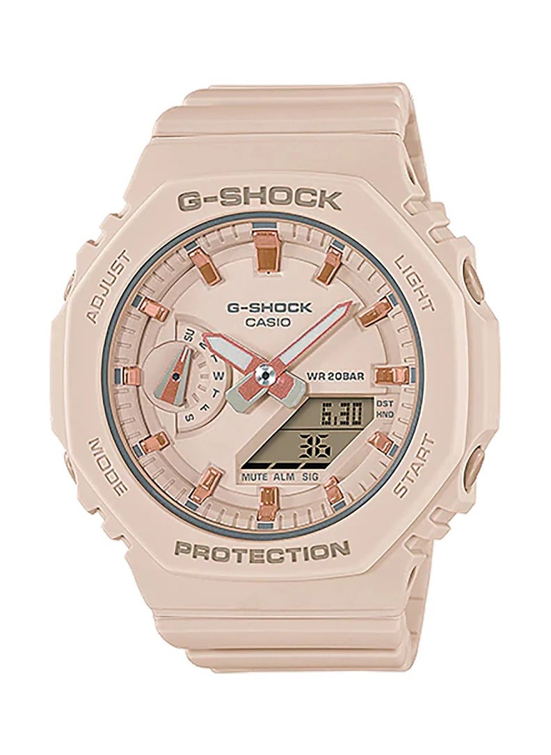 Casio G-Shock Women's Analog-Digital Watch with Plastic Strap for Women GMA-S2100-4ADR