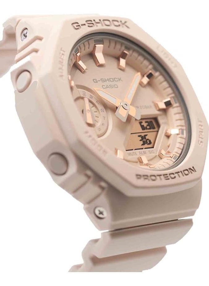 Casio G-Shock Women's Analog-Digital Watch with Plastic Strap for Women GMA-S2100-4ADR