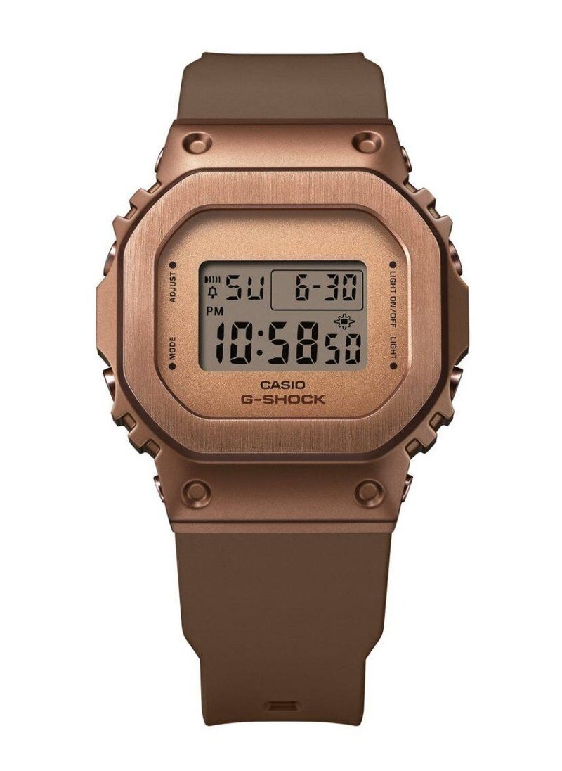 Casio G-Shock Digital Metal Clad Bronze Dial Quartz GM-S5600BR-5ADR Women's Watch