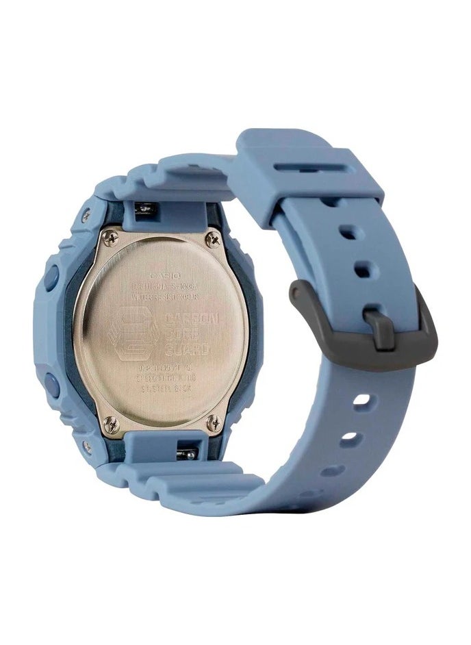 Casio Women Analogue Digital Quartz Movement Watch with Plastic Blue Strap GMA-S2100BA-2A2DR