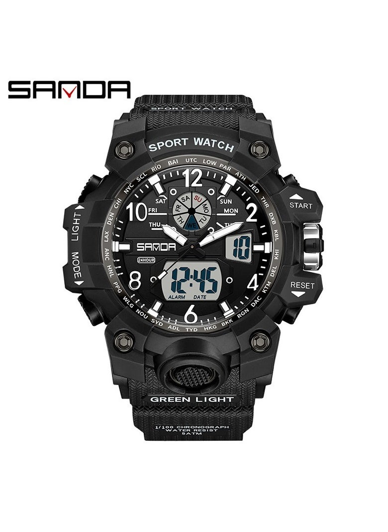 Multifunctional sports youth electronic watch