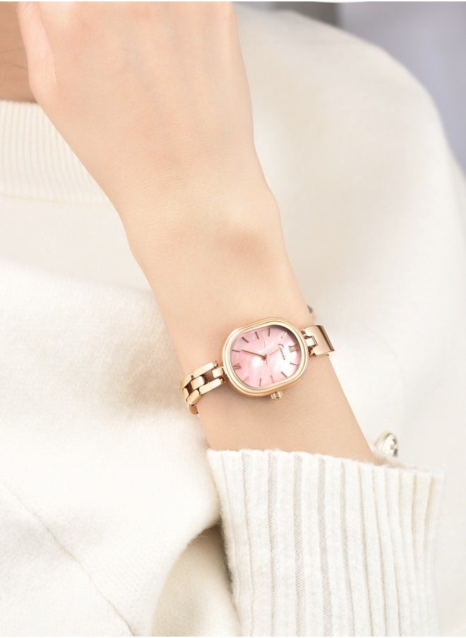 Ladies Fashionable Mother-of-pearl Waterproof Bracelet Quartz Watch