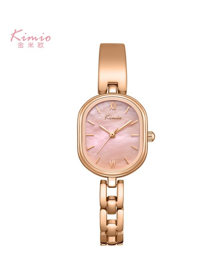 Ladies Fashionable Mother-of-pearl Waterproof Bracelet Quartz Watch