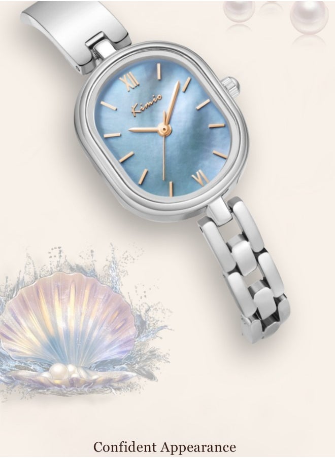 Ladies Fashionable Mother-of-pearl Waterproof Bracelet Quartz Watch