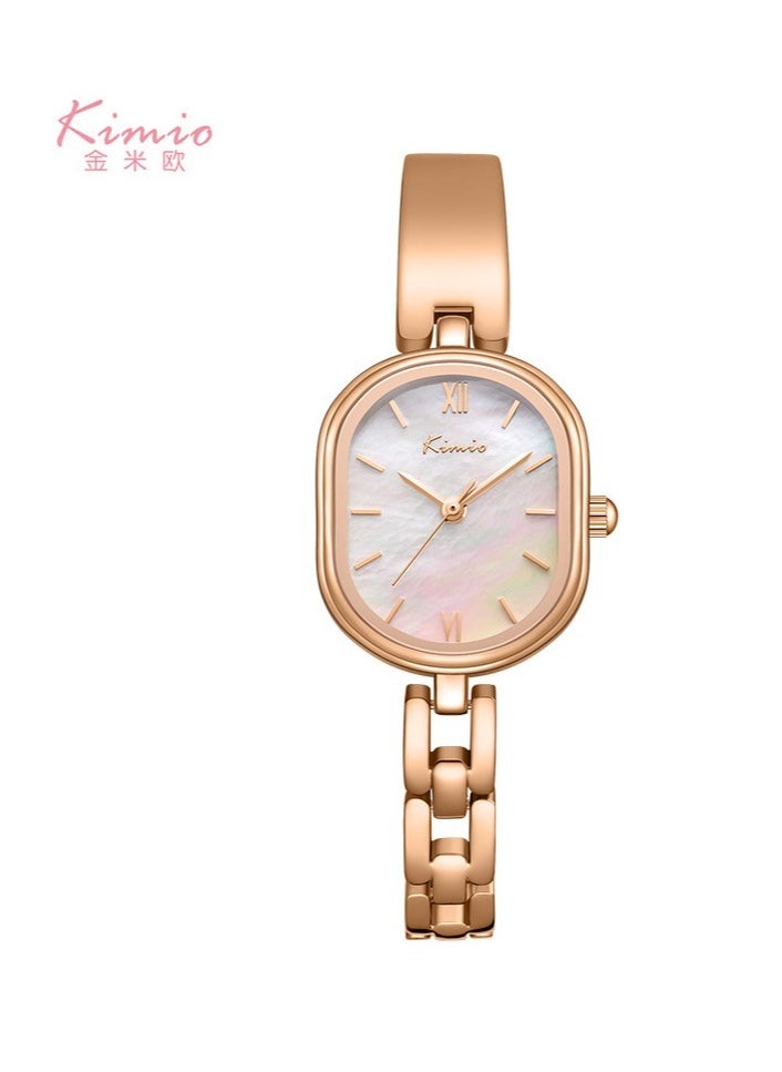 Ladies Fashionable Mother-of-pearl Waterproof Bracelet Quartz Watch