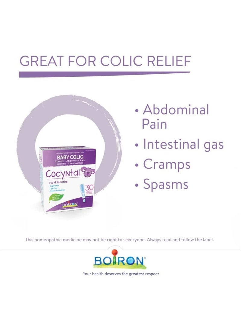 Boiron Cocyntal Baby Colic Relief Medicine, 30 Unit-Doses (1 ml Each)