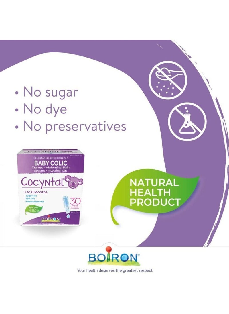 Boiron Cocyntal Baby Colic Relief Medicine, 30 Unit-Doses (1 ml Each)