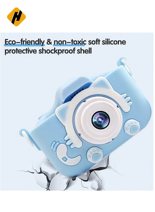 Kids Toy Digital Camera, 2021 Upgrade 1080P Dual Camera 2.0 Inches Screen 20MP HD Video Camcorder with [ 32 GB Memory Card ] Gifts for Child Boys Girls, Best Birthday Gift Games Toy