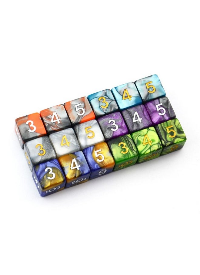 D6 Six Sides 16Mm Two Color Dice For Dnd Mtg Prg Wow Table Game (Color 3)