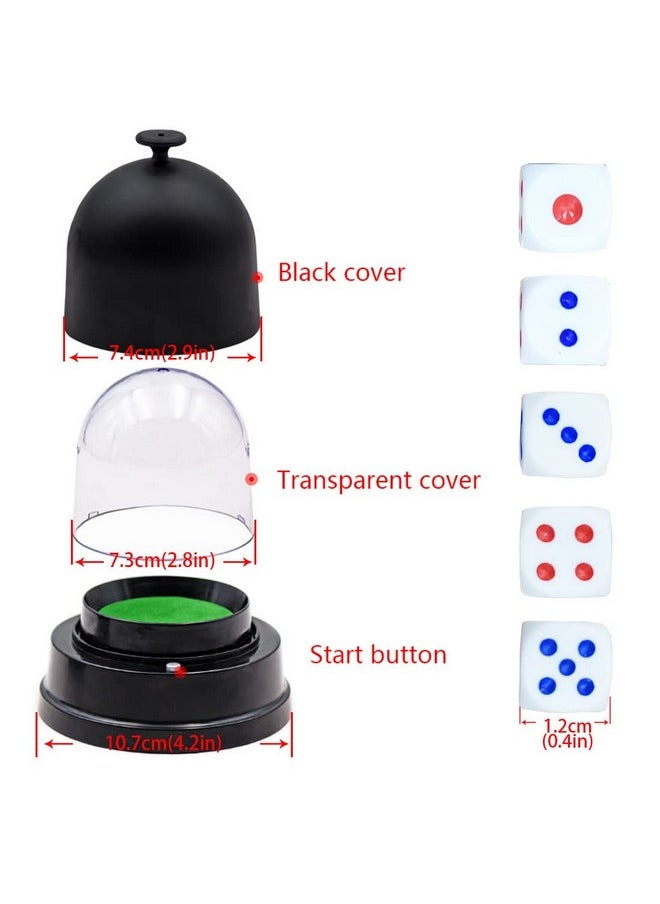 Automatic Lucky Dice Roller Cup Set With 5 Dices For Christmas Party Games Ek1883