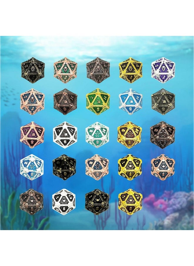 Mystery Sea Life D20 Series: D20 Die For Rpg, Dnd, Pathfinder-Premium Craftsmanship, 25Mm Intricate Metal Stylish Design