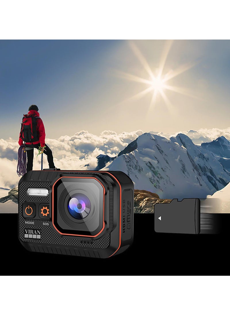 Sports Camera with Anti Shake WiFi HD Waterproof for Mountain Climbing and Cycling