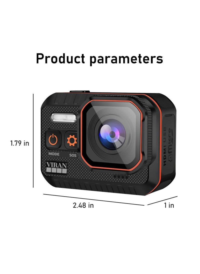 Sports Camera with Anti Shake WiFi HD Waterproof for Mountain Climbing and Cycling