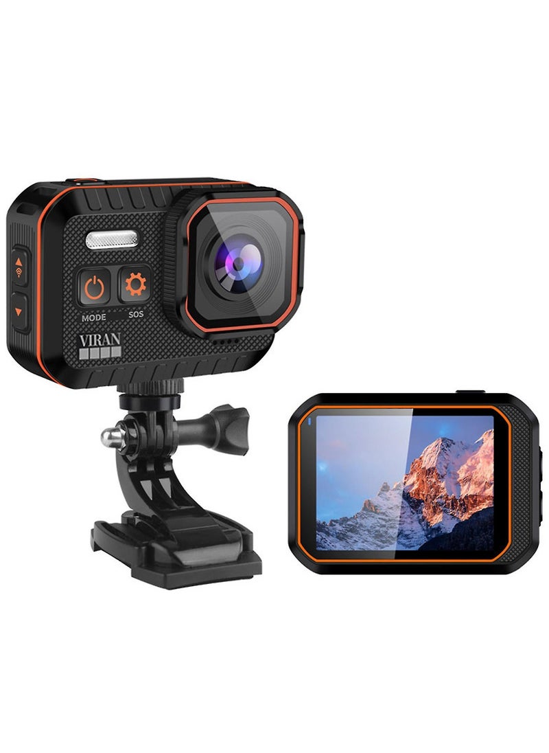 Sports Camera with Anti Shake WiFi HD Waterproof for Mountain Climbing and Cycling