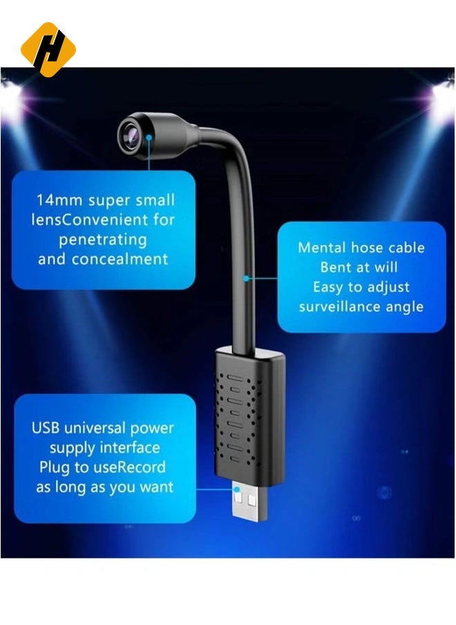 USB Camera Portable Wifi Camera Mini Wireless USB IP Camera Flexible 360 Degree Video Motion Detection Camera