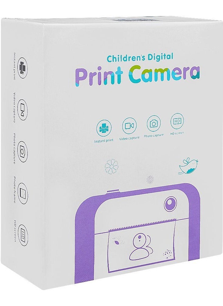 Kids Instant Print Camera | 48MP Photo & 1080P Video Camera for Kids | Includes 32GB Card & Thermal Printing Paper | Mini Digital Camera with Dual Lens, HD Screen & Built-in Battery | Perfect Gift for 3-12 Year Old Boys & Girls