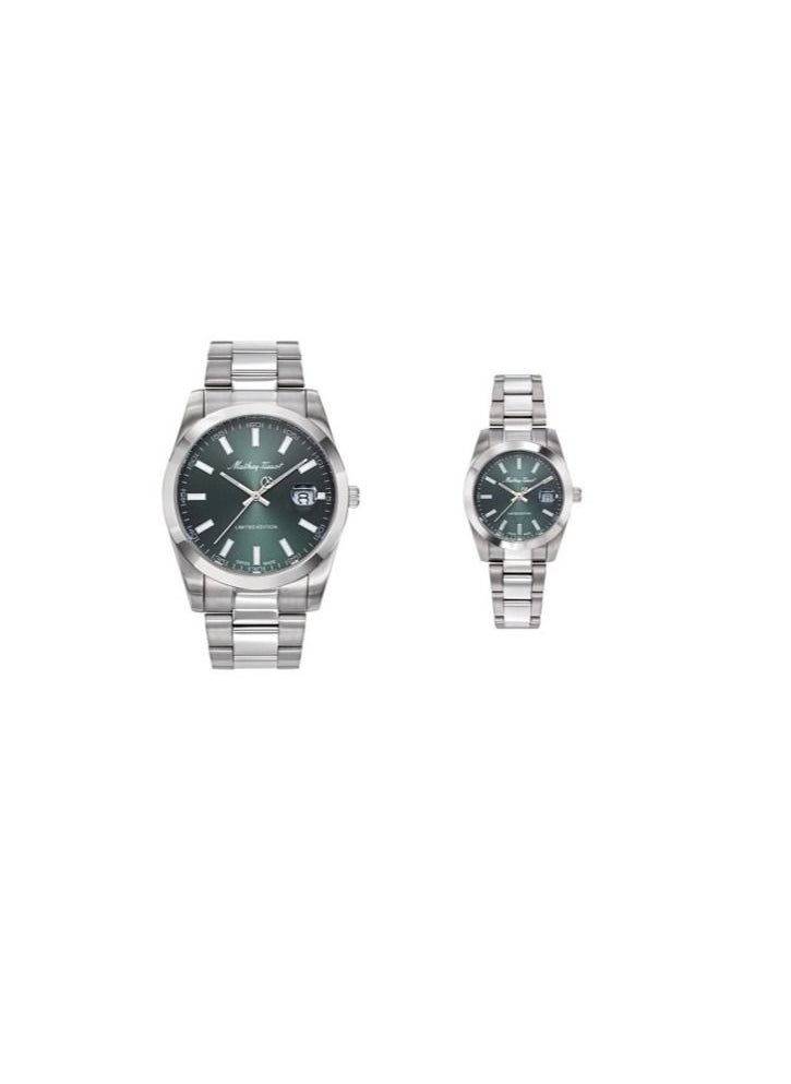 Mathey-Tissot Mathy I LE Quartz Green Dial Couples watch H451VE & D451VE