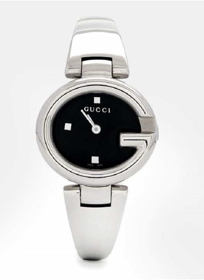 Gucci Black Stainless Steel Guccissima YA134501 Women's Wristwatch 27 mm