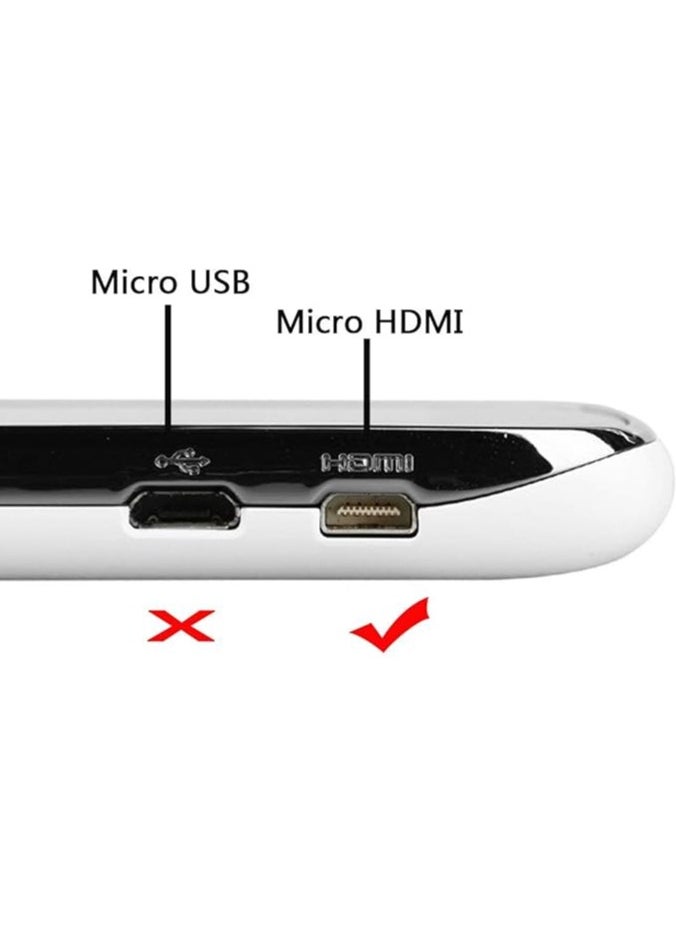 Micro HDMI Male to HDMI Female 4K Cable Adapter for HDTV Camera 10CM