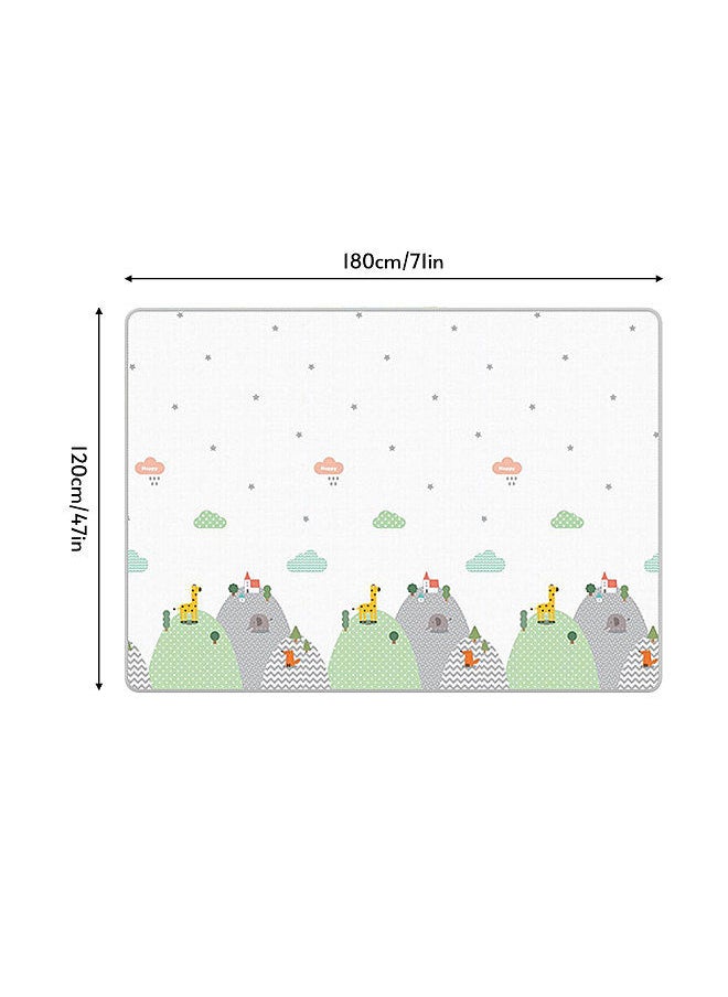 Baby Play Mat Floor Mat Large Baby Crawling Mats 71 Inch x 47 Inch Waterproof Reversible Foldable Foam Playmat with Covered Edge Storage Bag for Infants Toddlers Kids